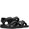 CLARKS  MENS  SANDAL - BLACK LEATHER